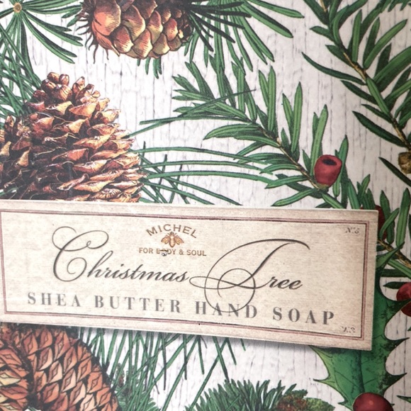 CHRISTMAS TREE Shea Butter Hand Soap Bars by Michel NEW Gift Set of 2 - Picture 4 of 15